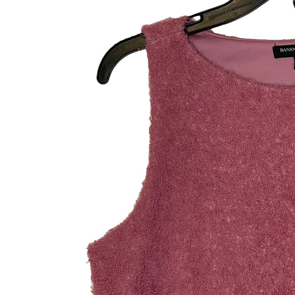 Banana Republic‎ Women Small Fuzzy Knit Tank Sweater Vest Crop Sleeveless Top - Picture 3 of 8